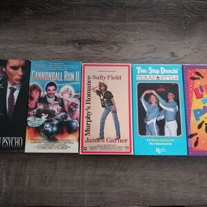 Lot BLOCKBUSTER American Psycho VHS Murphy's Romance Cannonball Run 2 two step